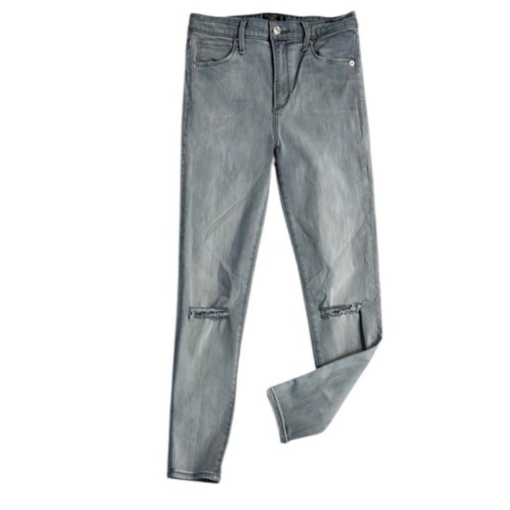 Abercrombie Simone high rise ankle jeans in gray wash size 27